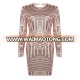 Women Fashion Sexy Dress Long Sleeve Backless Clubwear Party Short Mini Dress